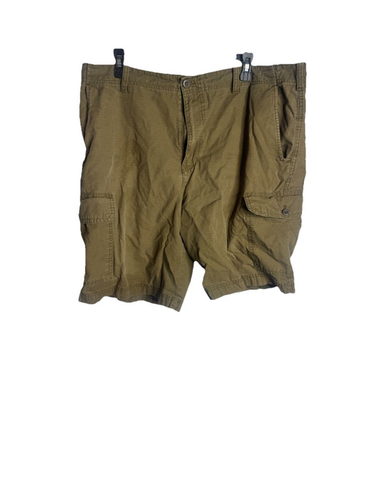 Izod Luxury Sport Shorts Mens 38 Chino Light Brown Tan Khaki Casual Golf