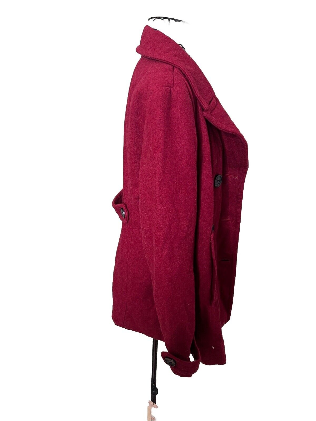 St Johns Bay Womens Jacket Petite Blazer Red , Long Sleeve Size PM