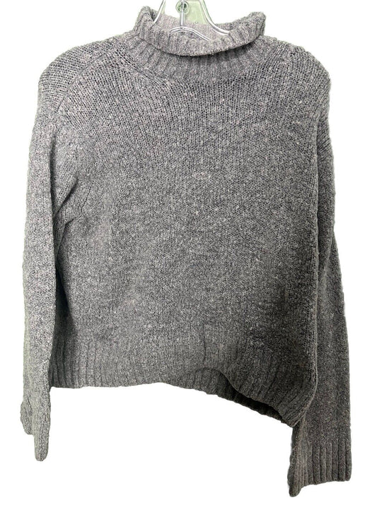 H&M Sweater Women Size XSmall Gray Turtle Neck Pullover Long Sleeve