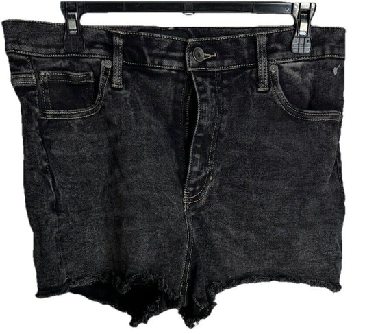 Kendall + Kylie Ripped Icon Shorts Size 13/31 Black