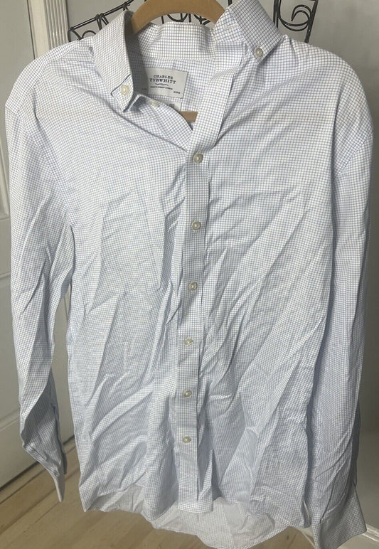 Charles Tyrwhitt Shirt Mens 15/35in Button Up Long Sleeve