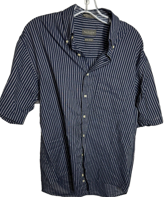 Van Heusen Mens Short Sleeve Medium 15-15.5 Shirt