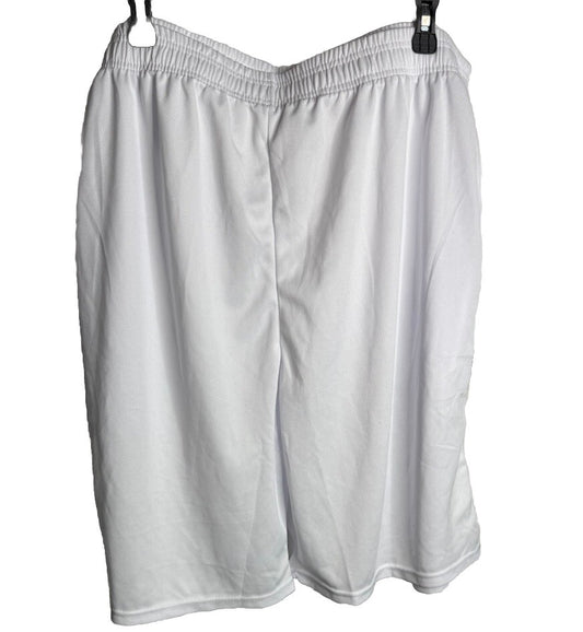 Ultra Performance Shorts Men's 3XL White Elastic Waist Pockets Athletic