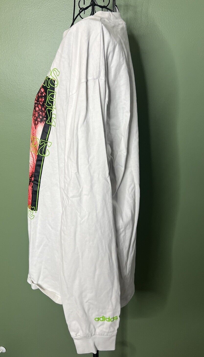 adidas Long Sleeve Shirt Men White Medium