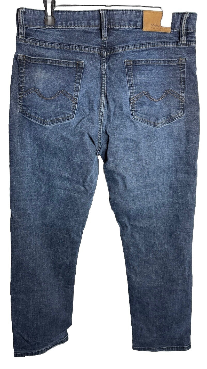 Urban Star Men's Stretch Relaxed Fit Straight Leg Jeans 34x30