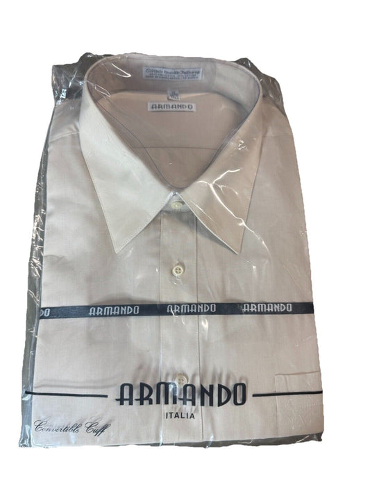 ARMANDO MEN BUTTON DOWN SHIRT Size 18 36/37