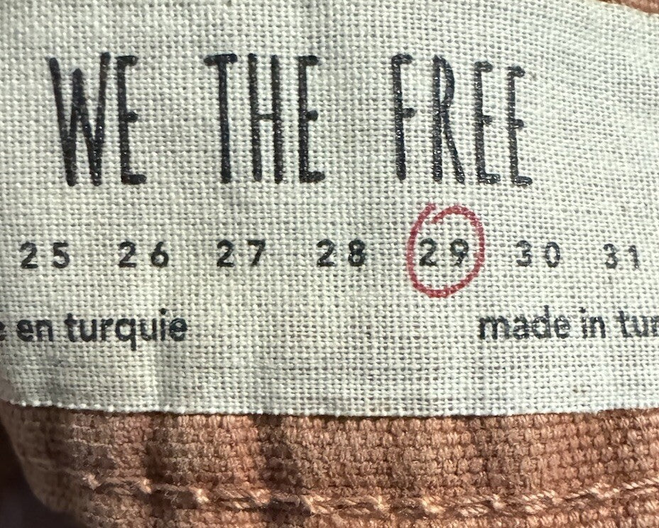 We The Free Pants Womens 29 High Rise