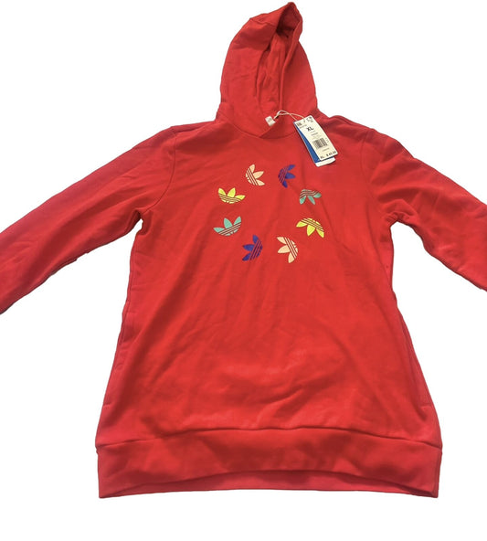 Kids XL, Boys Adidas Hoodie, Red, Multicolor Adidas Logo Hoodie, High Quality