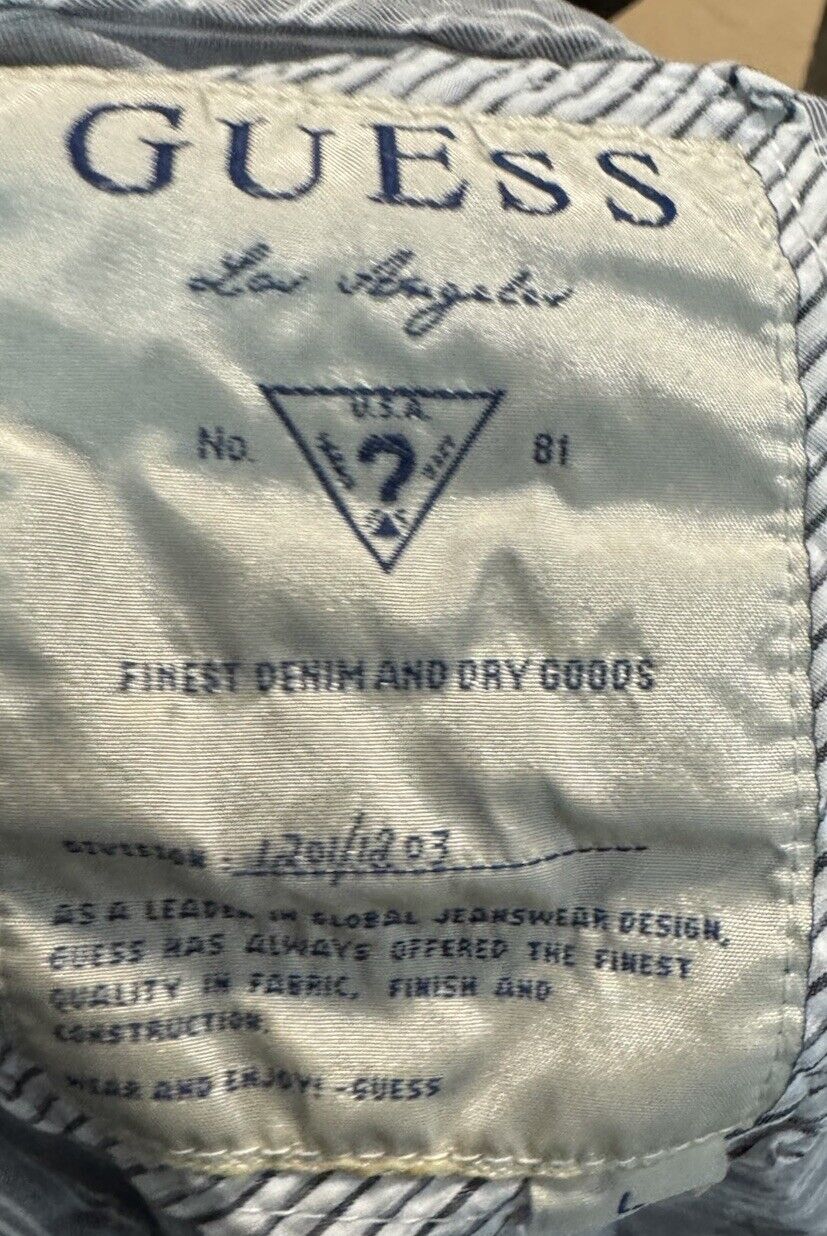 Guess Shirt Men Large Button Down  Long Sleeve
