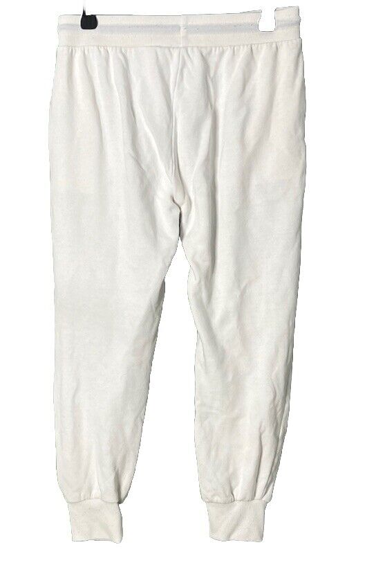NASA Joggers Mens Medium White Drawstring Pockets Sweats Space Administration