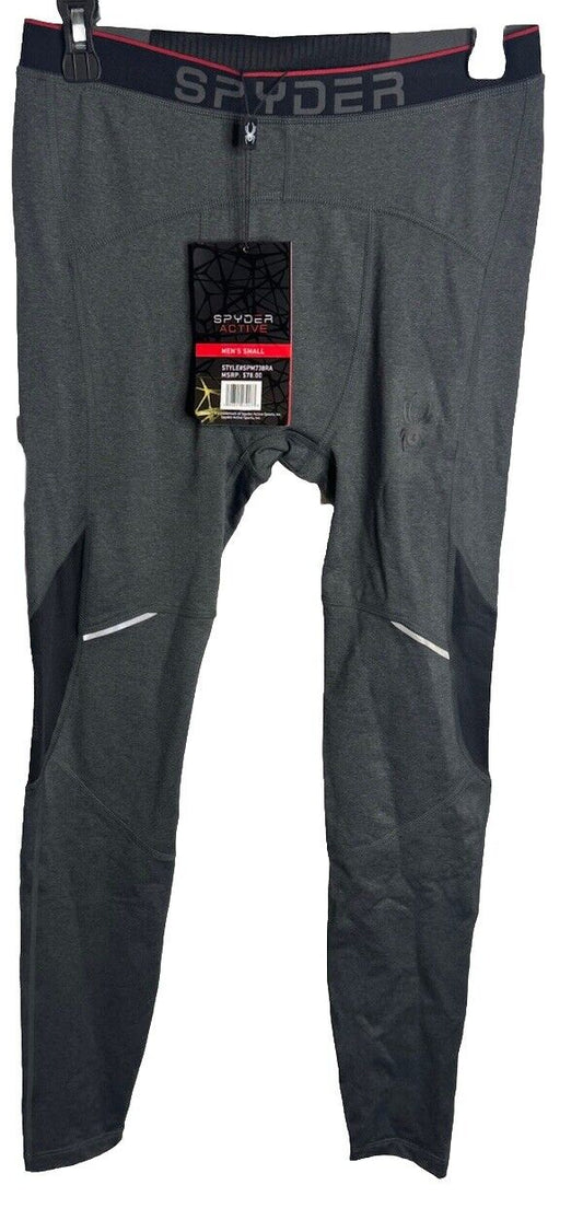 Spyder Active ProWeb Black Stretch Baselayer Leggings Men's NWT Size Small