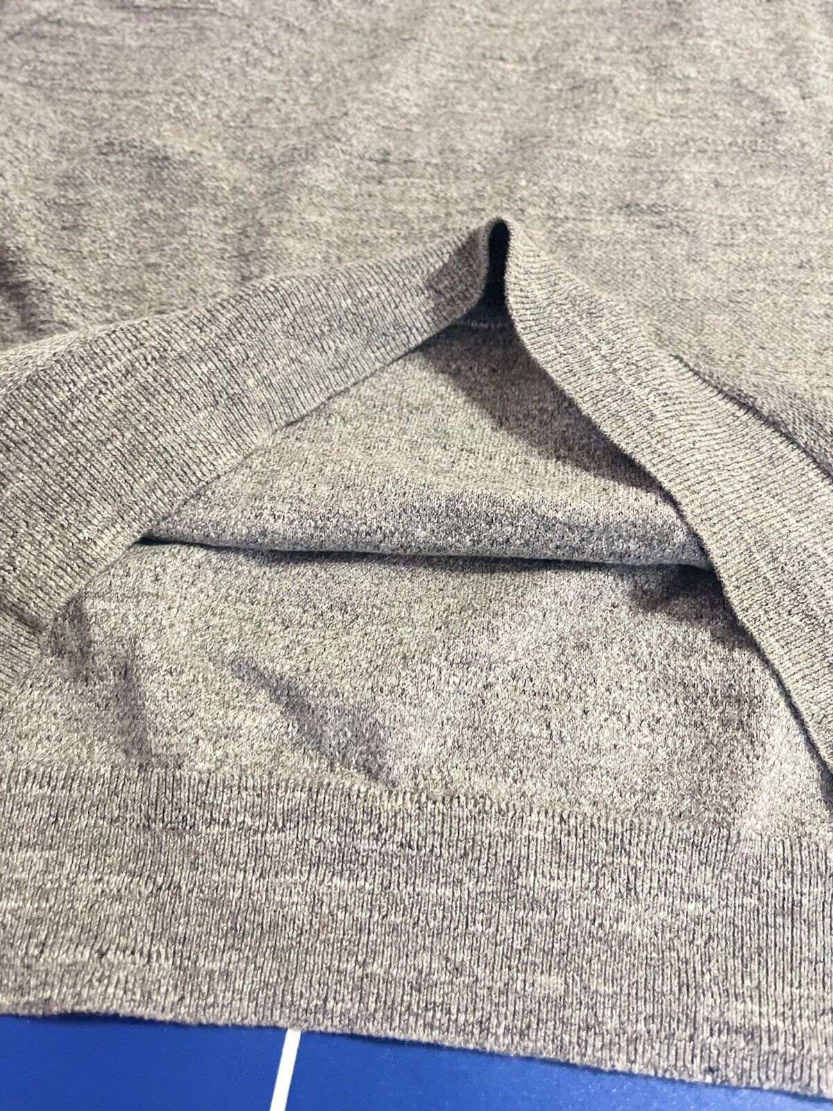 J.Crew Men's Gray Raglan Budded Crewneck Sweater Size Large