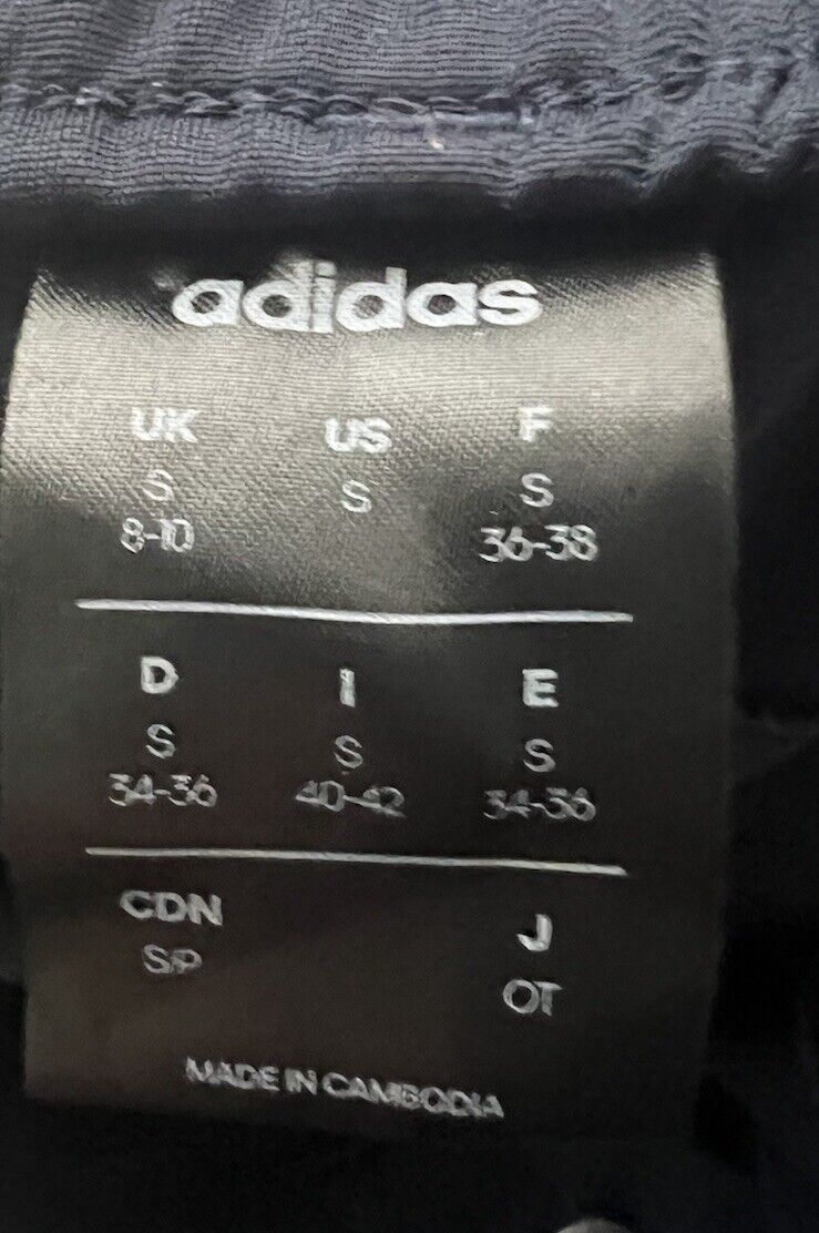 Adidas Men's Size Small Jogging Pants Black w/ White Stripes