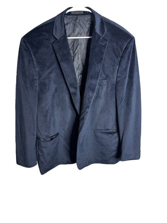 Lauren Ralph Lauren Blazer Mens 50R Navy Blue Two Button