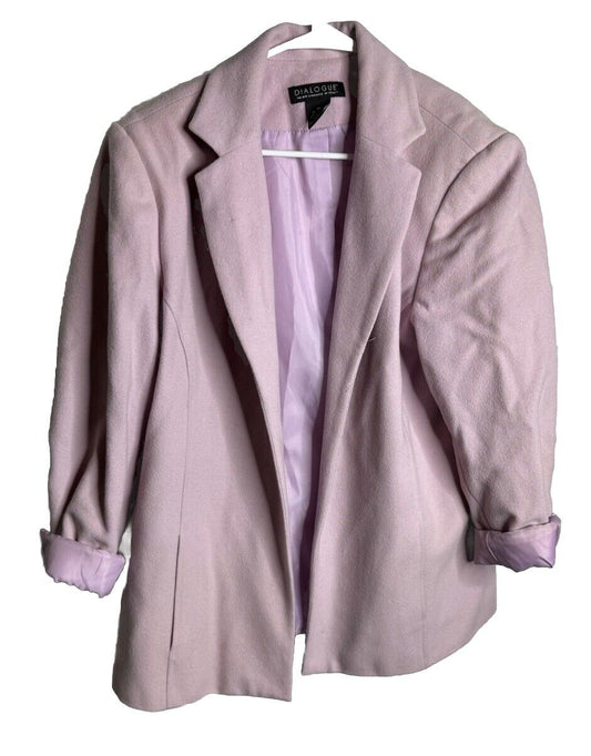 Dialogue Jacket Women's Size 18w  Wool Blend Coat Blazer Cottagecore