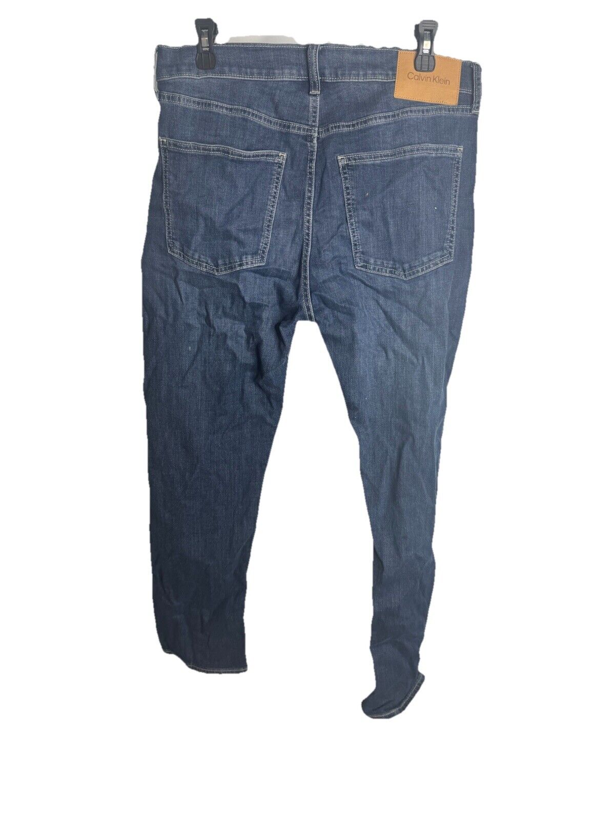 CALVIN KLEIN 33x30 Slim Straight Fit Blue Jeans