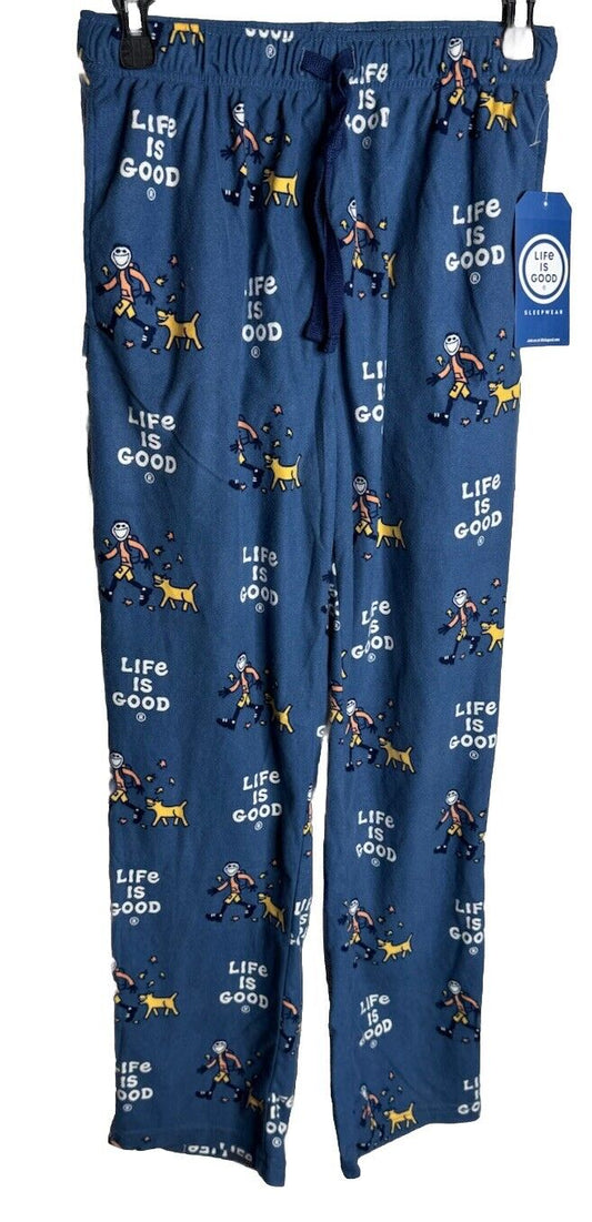 Life Is Good Plaid Drawstring Pocket Classic Sleep Lounge Pants S