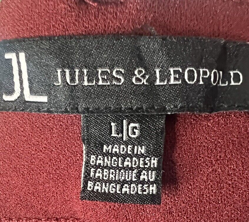 Jules & Leopold Tie-Front Pant. Size Large pull on