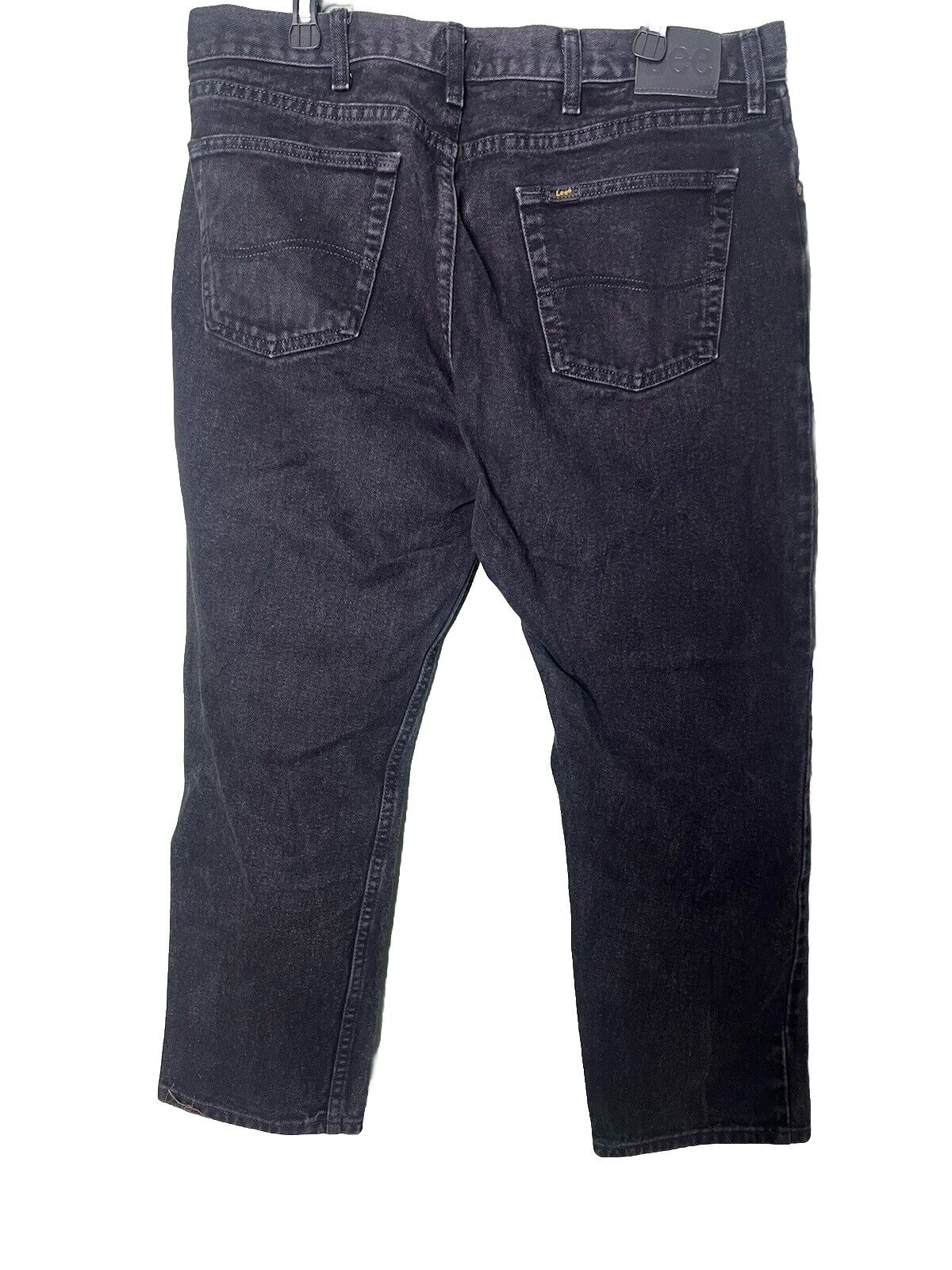LEE Regular-Fit Stretch Straight-Leg Jeans Medium Blue Mens Size 38x29