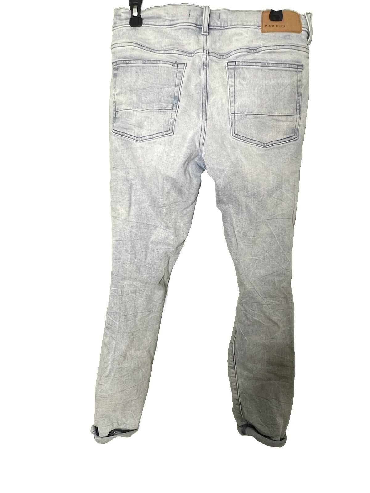 PacSun Men's Size 31x32 Straight Light Wash Button Fly 100% Cotton Jeans