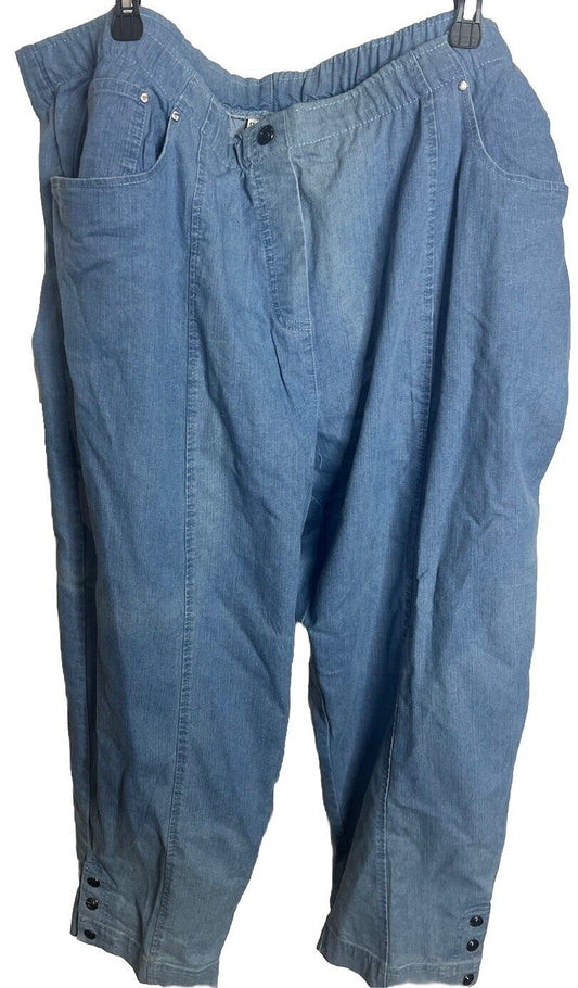 Cathy Daniels Pants Woman Size 3X Stretch Back Pockets