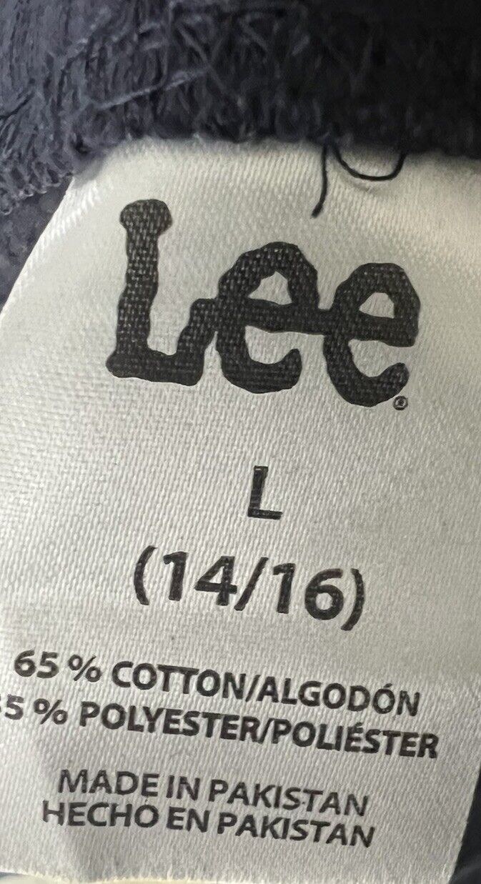 Lee Youth Boy's Dark Blue Sweatpants Drawstring Waist Size Large (14/16)