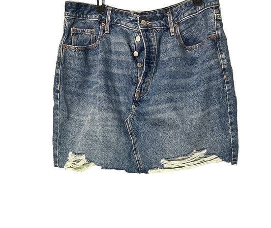 Old navy high rise denim skirt size 16