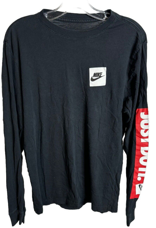 NIKE PRO hot pink Just Do It  lined Long Sleeve Size Medium