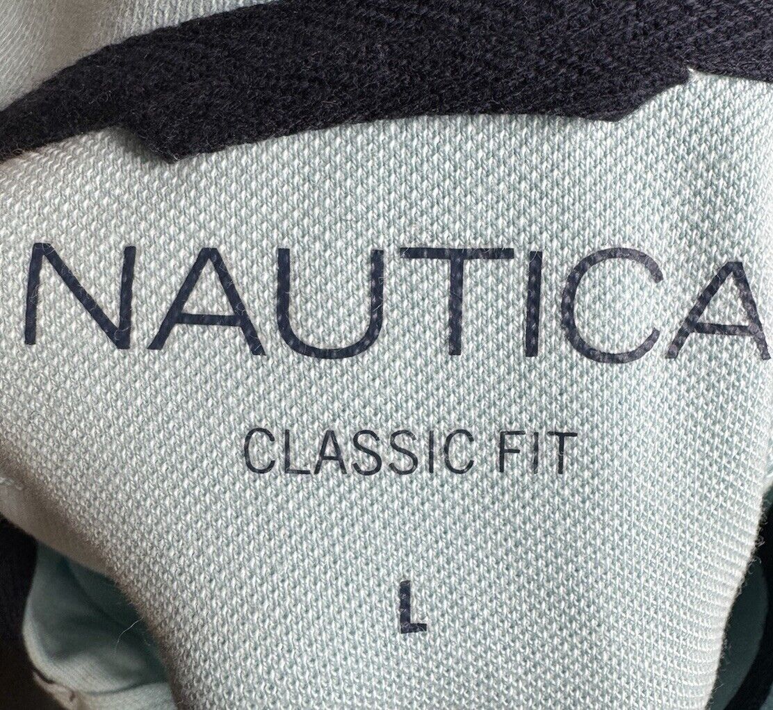 Nautica Classic Fit Mens  Long Sleeve Polo Size Large