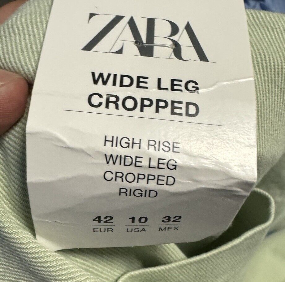 Zara Jeans Womens 10 Straight Wide Leg *
