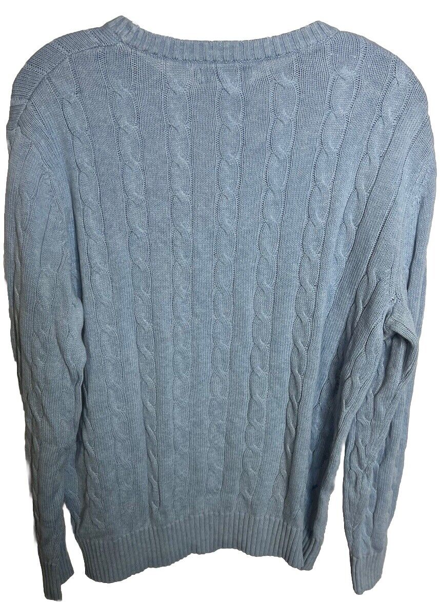 Nautica Sweater Adult M Blue Long Sleeve Pullover Mens Crewneck