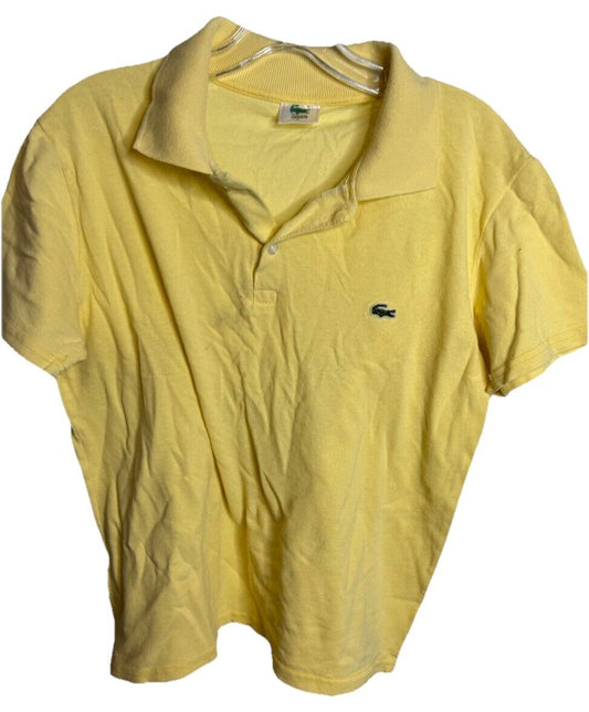 Lacoste Polo Shirt Men's Large Collar Short Sleeve Golf Preppy