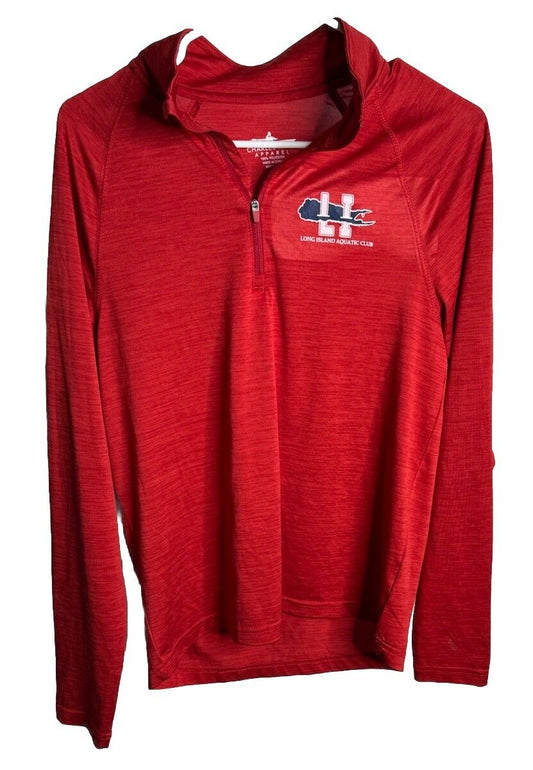 Charles River Apparel Pullover 1/4 Zip Mens small Long Sleeve Prudential Logo