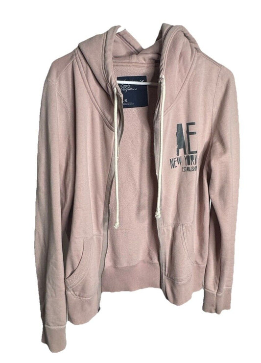 American Eagle Outfitters Mens Size Large Full Zip Thermal Hoodie Y2K