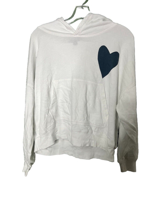 J. Crew Magic Rinse Hoodie With Heart Retro Size Small