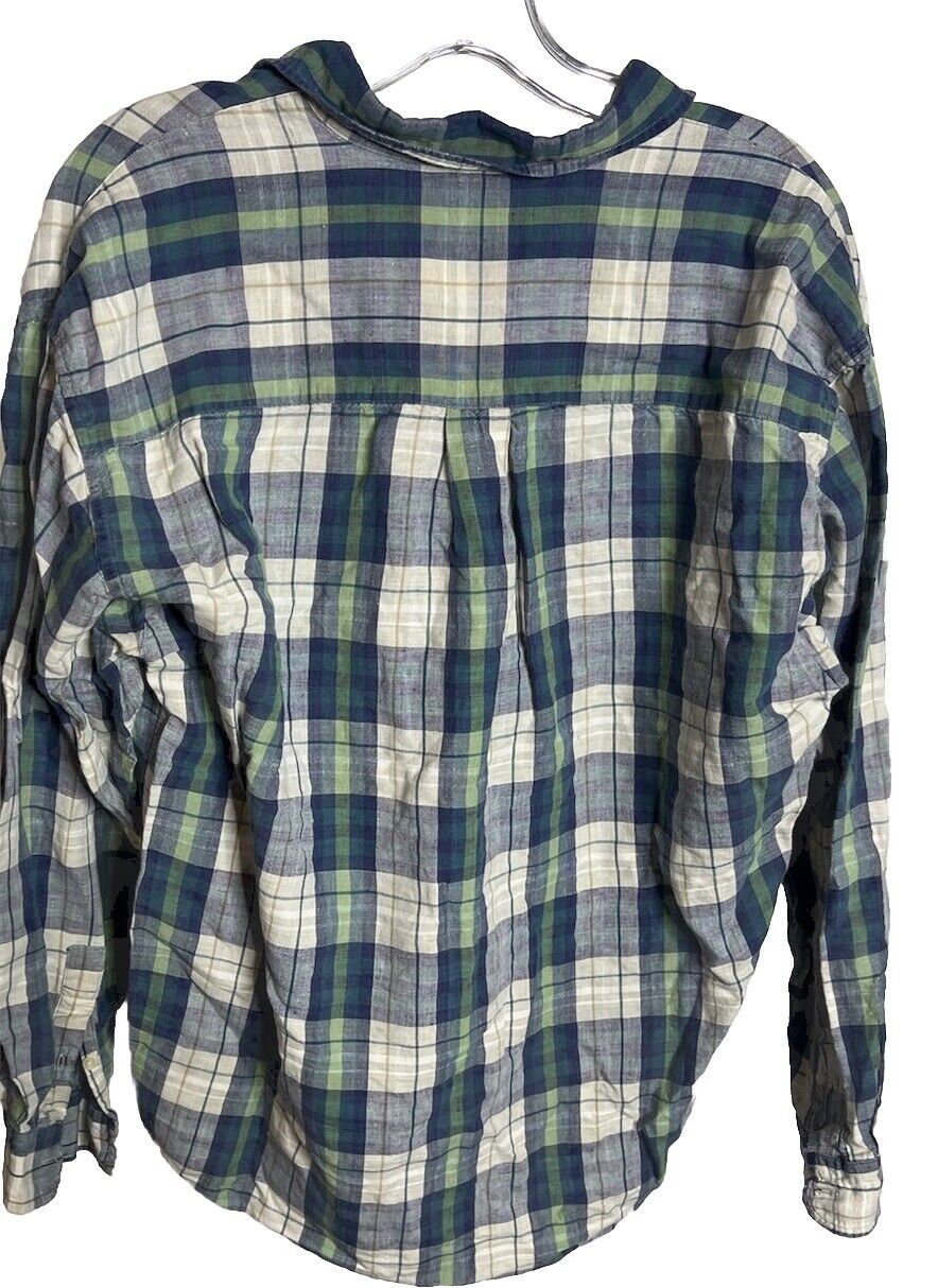Club Room Men's Regular Fit Ditto Plaid Button Down Dress Medium