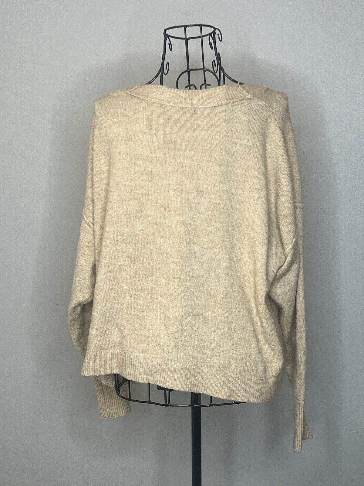 Forever 21 Women's Size Medium Tan Button Front
