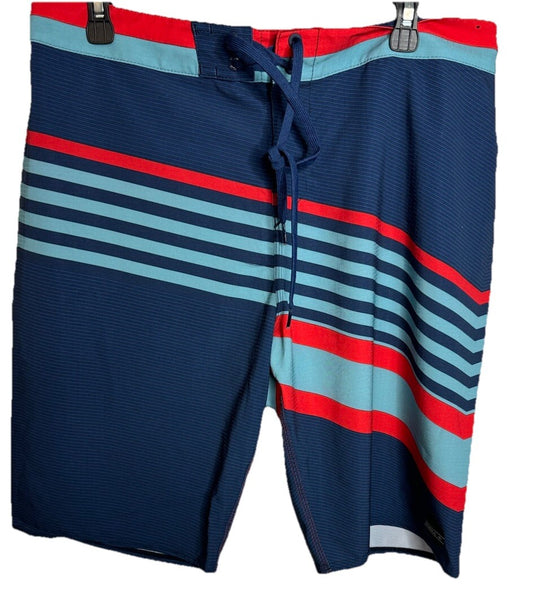 O'neill Shorts Mens 34 Hyperfreak 9" Board Swim Casual Preppy Surf Logo