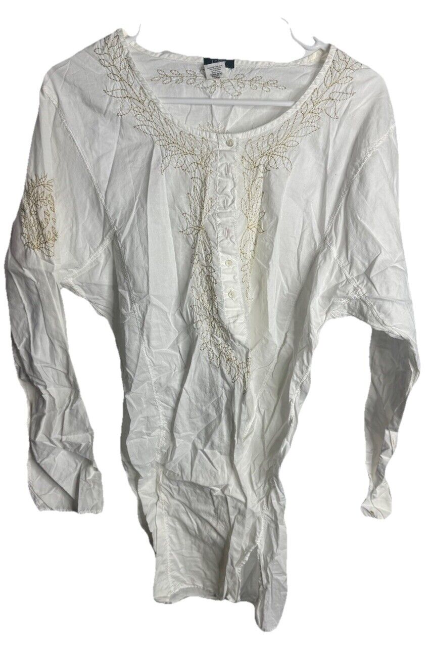 J.CREW Shirt Dress Womens Large