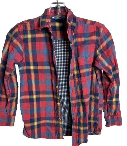 Gap Kids Boy's Buffalo Plaid Flannel Shirt Size M Reg Check Outdoors