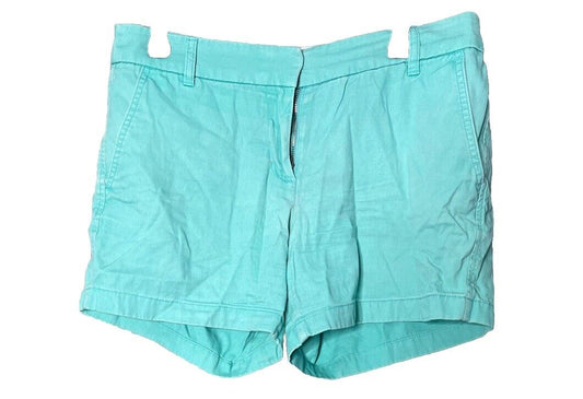 J Crew Women's Size 8 Chino Flat Front Short Light Blue