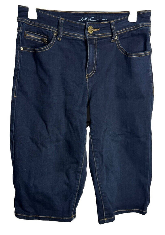 INC Skinny Leg Curvy Fit Women's size 4 Dark Wash Blue Denim jeans