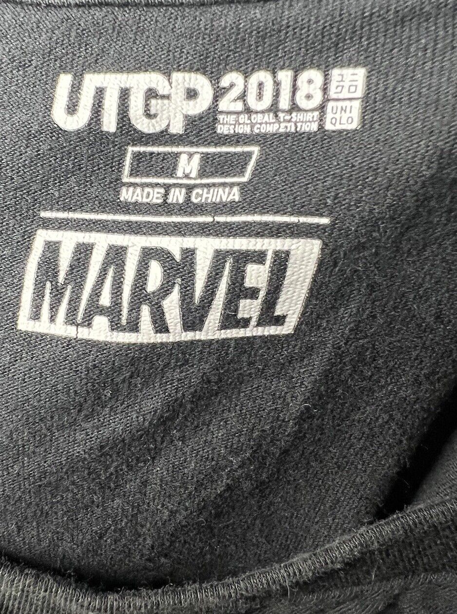 Marvel x UNIQLO UTGP 2018 Mens Medium Thor Possess The Power Short Sleeve Black