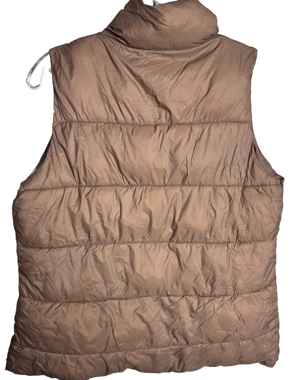 Old Navy Puffer Vest Small Women's Full Zip Sleeveless Pockets