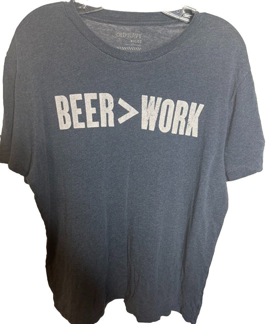 Men’s Old Navy T-Shirt, Size Large Gray