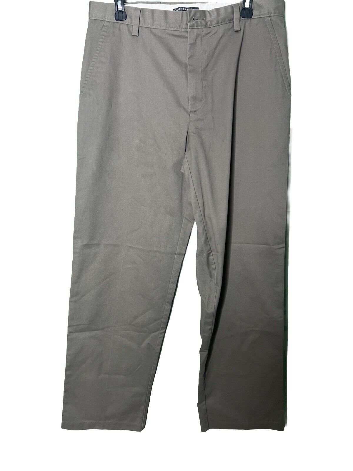 Dockers Easy Khaki Mens 33x32 Beige Slim Fit Straight Leg Performance Stretch