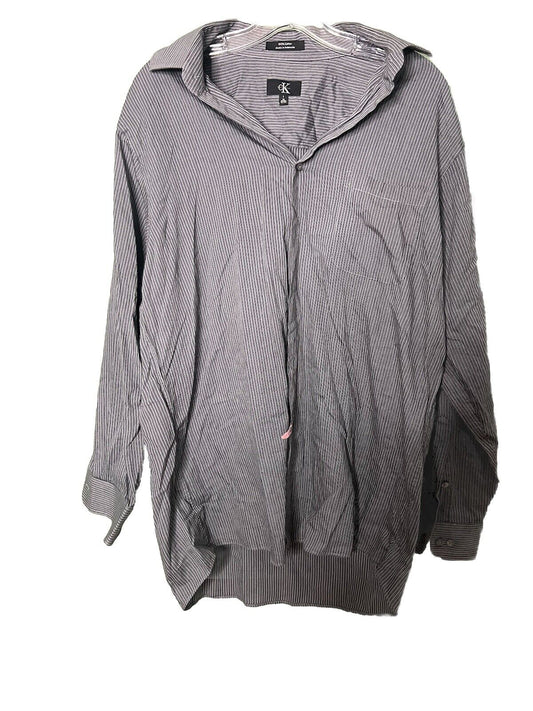 Calvin Klein Regular Fit Dress Shirt Men's 16 32/33 Long Sleeve