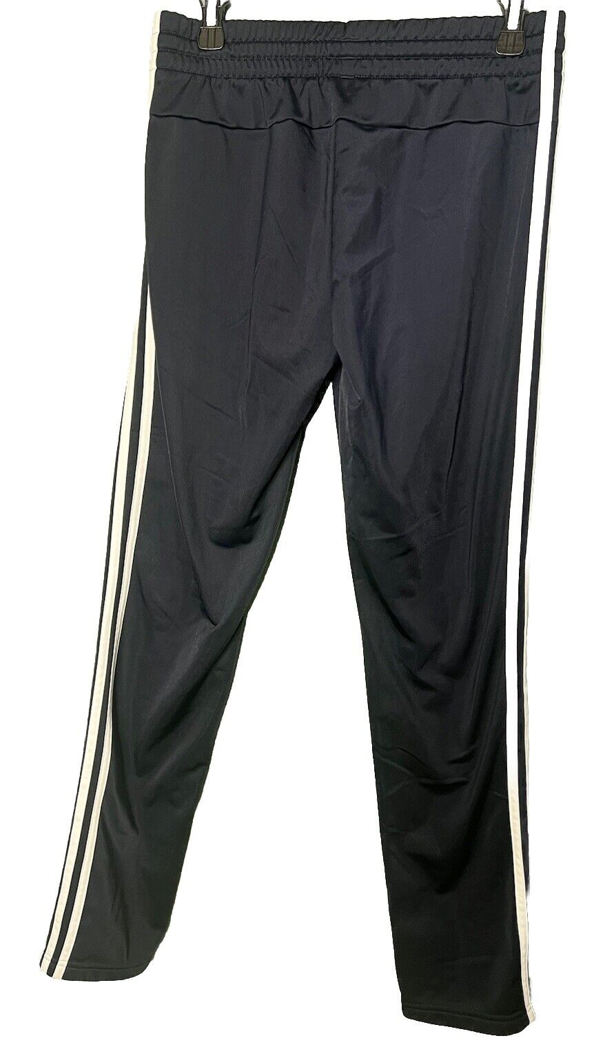 Adidas Men's Size Small Jogging Pants Black w/ White Stripes