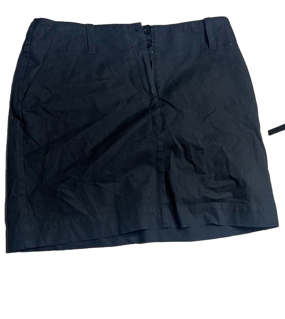 INC International Concepts Womens Straight Skirt Solid Black Above Knee 8