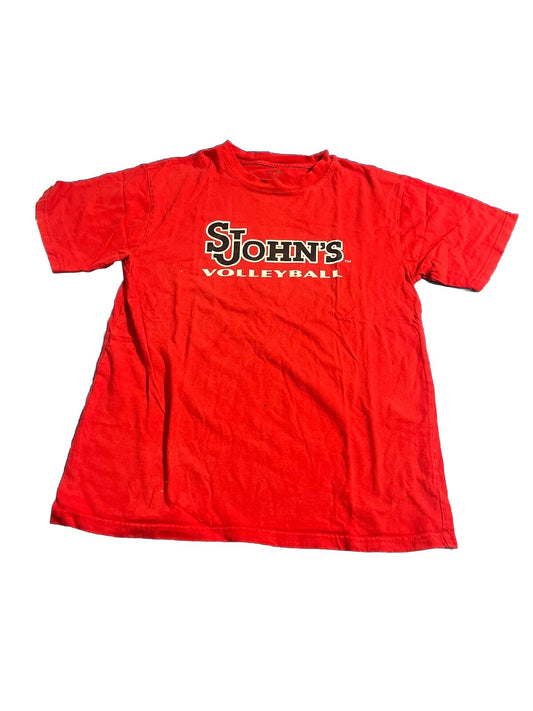 St Johns University Official  RedMedium Basketball Short Sleeve T Shirt Women’s